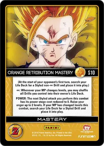 Orange Retribution Mastery (Rainbow Parallel Foil)