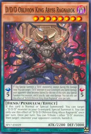 D/D/D Oblivion King Abyss Ragnarok (Starfoil)