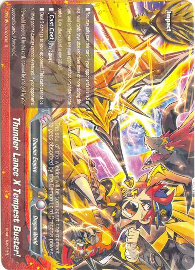 Thunder Lance X Tempest Buster!