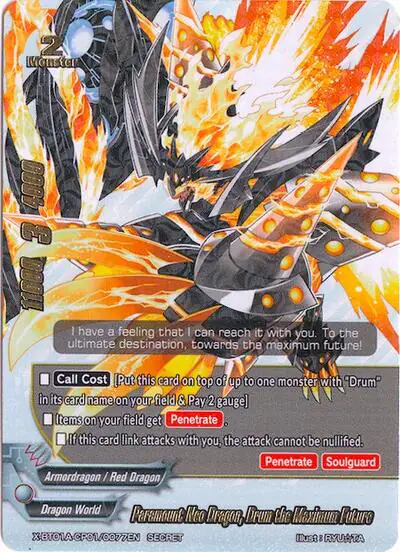 Paramount Neo Dragon, Drum the Maximum Future (Secret Silver Foil)