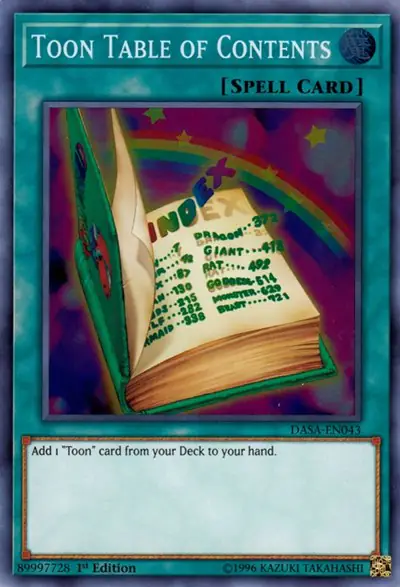 Toon Table of Contents