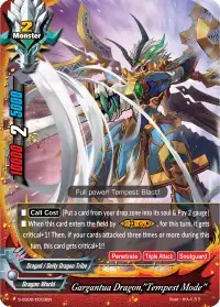 Gargantua Dragon, "Tempest Mode"