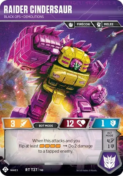 Raider Cindersaur - Black Ops Demolitions