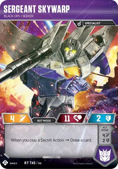 Sergeant Skywarp - Black Ops Seeker