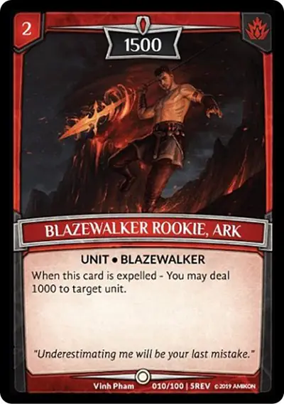 Blazewalker Rookie, Ark