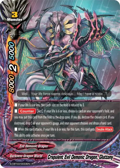 Crapulent Evil Demonic Dragon, Gluttony