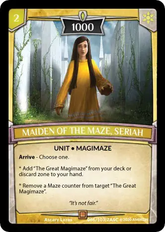 Maiden of the Maze, Seriah