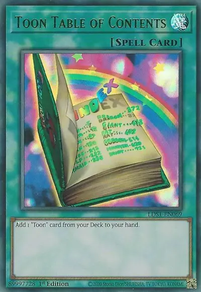 Toon Table of Contents (Green)