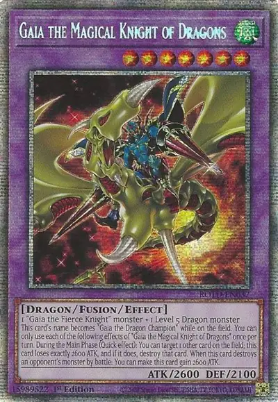 Gaia the Magical Knight of Dragons (Starlight Rare)