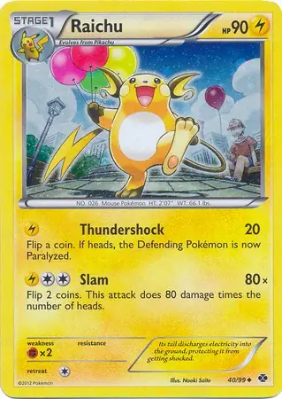 Raichu - 40/99 (Cosmos Holo)