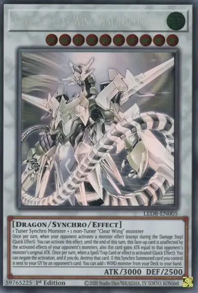 Crystal Clear Wing Synchro Dragon (Ghost Rare)