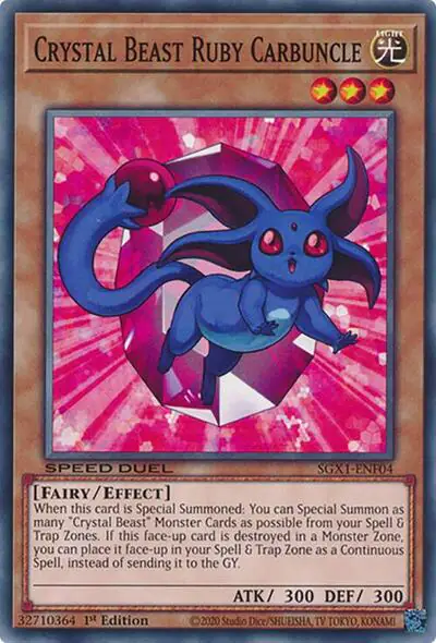 Crystal Beast Ruby Carbuncle