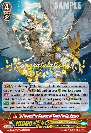 Progenitor Dragon of Total Purity, Agnos (Hot Stamped)