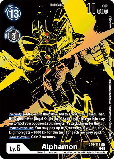 Alphamon (Xros Encounter Ghost Rare)