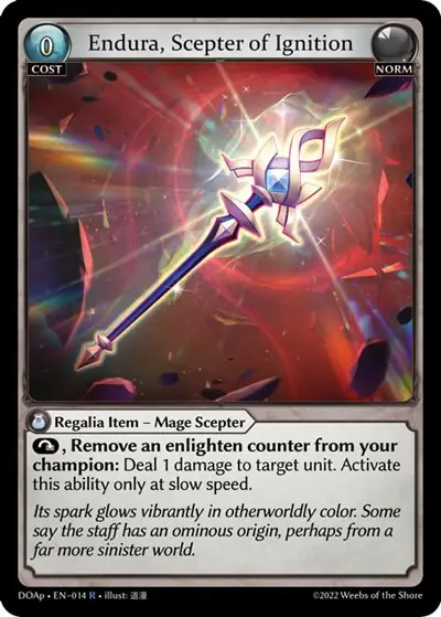Endura, Scepter of Ignition