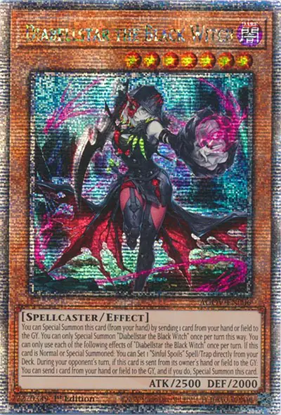 Diabellstar the Black Witch (Quarter Century Secret Rare)