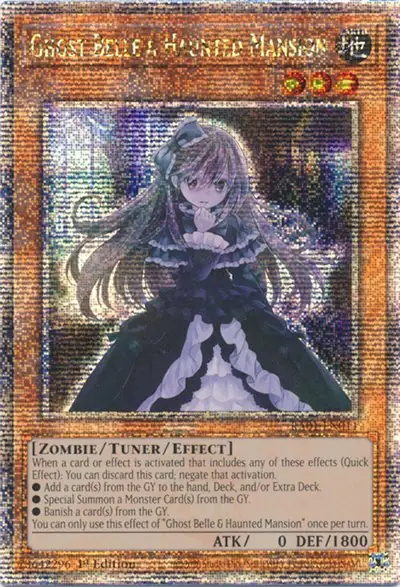 Ghost Belle & Haunted Mansion (Quarter Century Secret Rare)