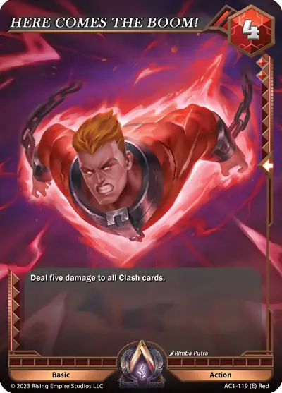 HERE COMES THE BOOM!