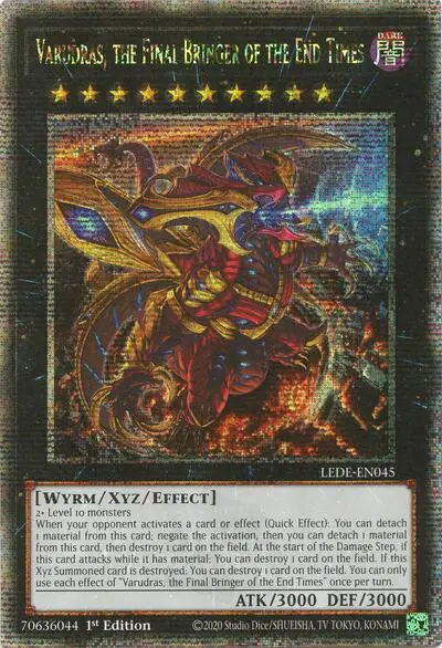Varudras, the Final Bringer of the End Times (Quarter Century Secret Rare)