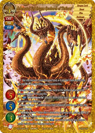 Gehennatus, Fell Dragon Quadrarch of Tartarus