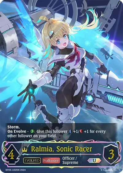 Ralmia, Sonic Racer (Evolved) (U)