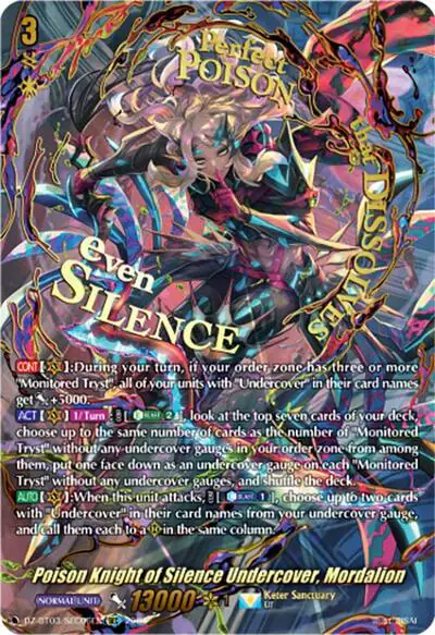 Poison Knight of Silence Undercover, Mordalion (SEC)