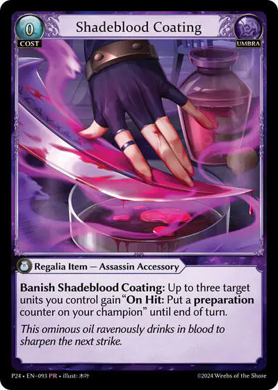 Shadeblood Coating
