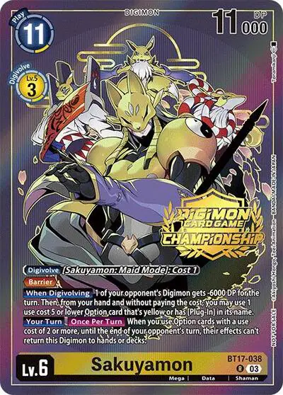 Sakuyamon (Championship 2024 Gold Stamp Card Set)