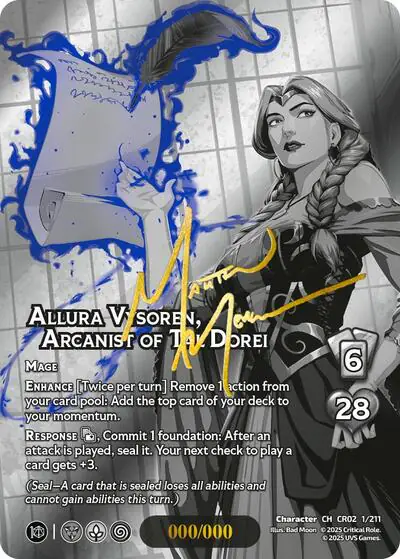 Allura Vysoren, Arcanist of Tal'Dorei (Serial Numbered)