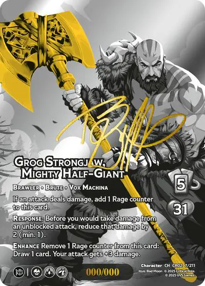 Grog Strongjaw, Mighty Half-Giant (Serial Numbered)