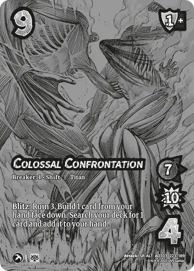 Colossal Confrontation // Seeking Relief  (Alternate Art)