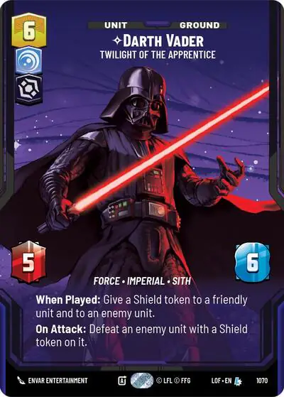 Darth Vader - Twilight of the Apprentice (Prestige Foil)