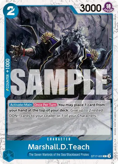 Marshall.D.Teach - ST17-005 (Pirate Foil)