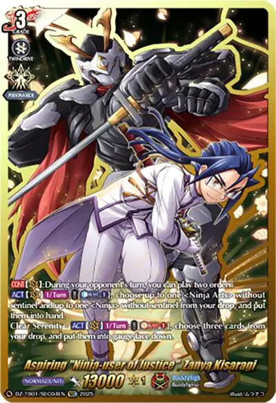 Aspiring "Ninja-user of Justice", Zanya Kisaragi (SEC)