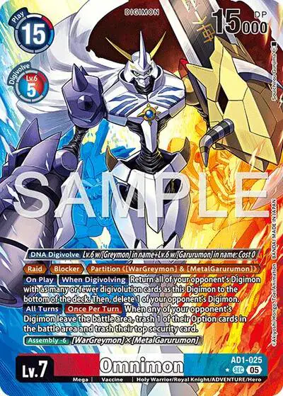 Omnimon - AD1-025 (Alternate Art)