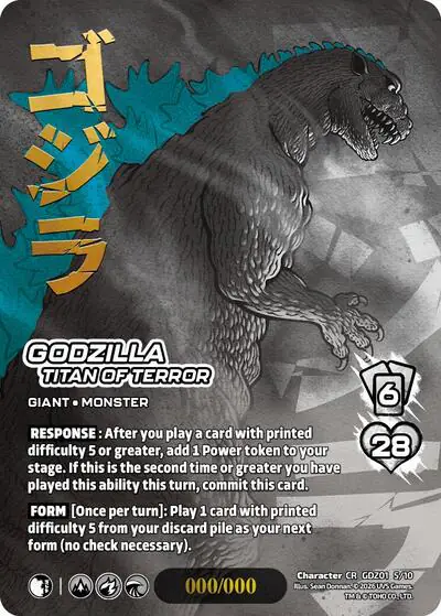 Godzilla, Titan of Terror (Chrome Rare)