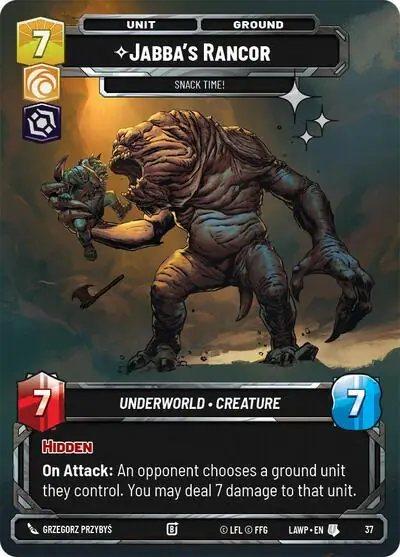 Jabba's Rancor - Snack Time! (Foil)
