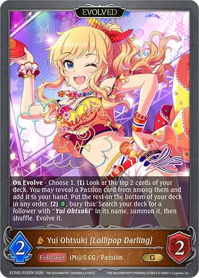 Yui Ohtsuki [Lollipop Darling] (Evolved) - P22EN (Foil)