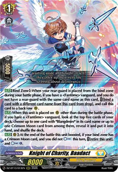Knight of Charity, Baadact