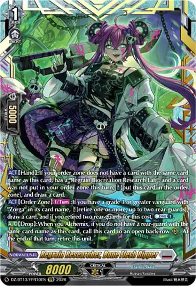 Regrain Researcher, Bone Flesh Ripper (FFR)