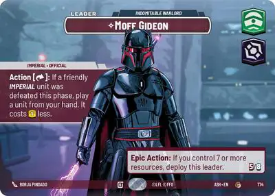 Moff Gideon - Indomitable Warlord (Showcase)