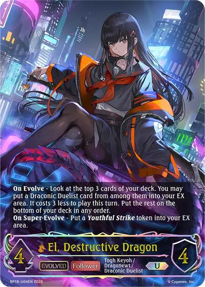 El, Destructive Dragon (Evolved) (U)
