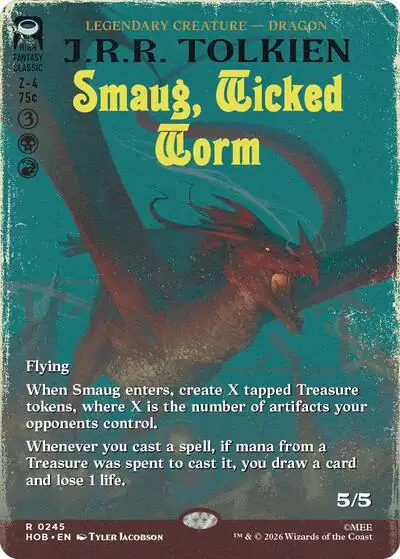 Smaug, Wicked Worm (Borderless)