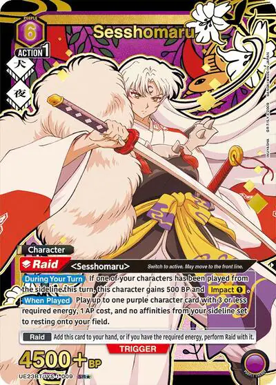 Sesshomaru (009) (SR*) (Box Topper Gold Foil)