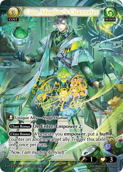 Cato, Meadow's Channeler